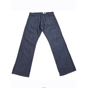 Rocawear Jeans Mens 38 Blue Denim Wide Leg Regular Fit Dark Wash 10-683-O